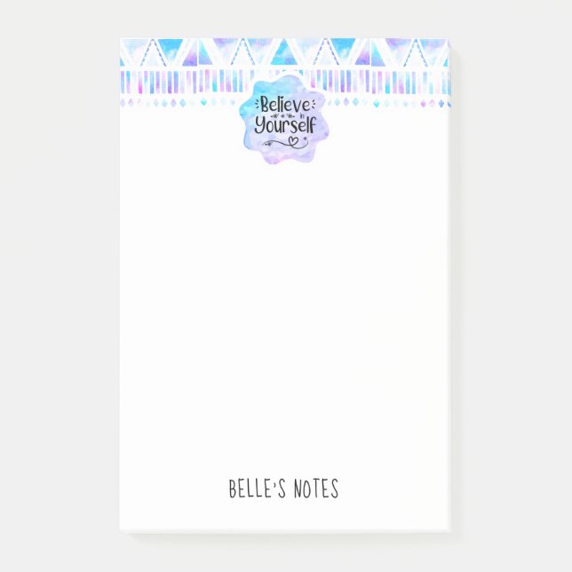 Believe in Yourself Post-it Notes (Front)