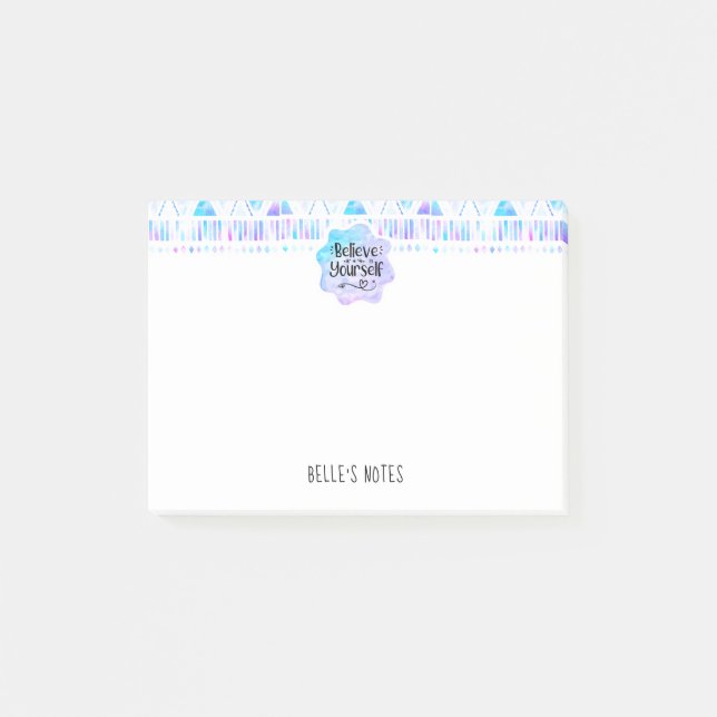 Believe in Yourself Post-it Notes (Front)