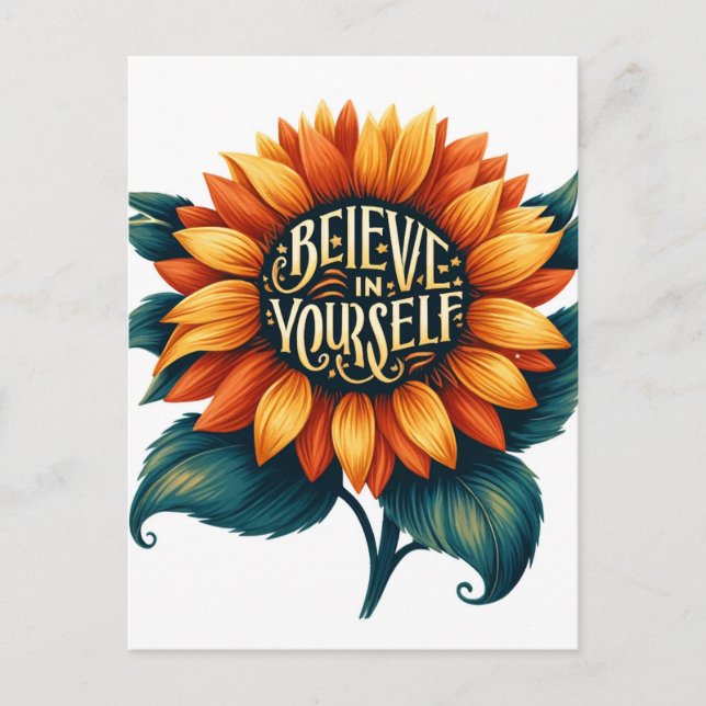 Believe in yourself postcard (Front)