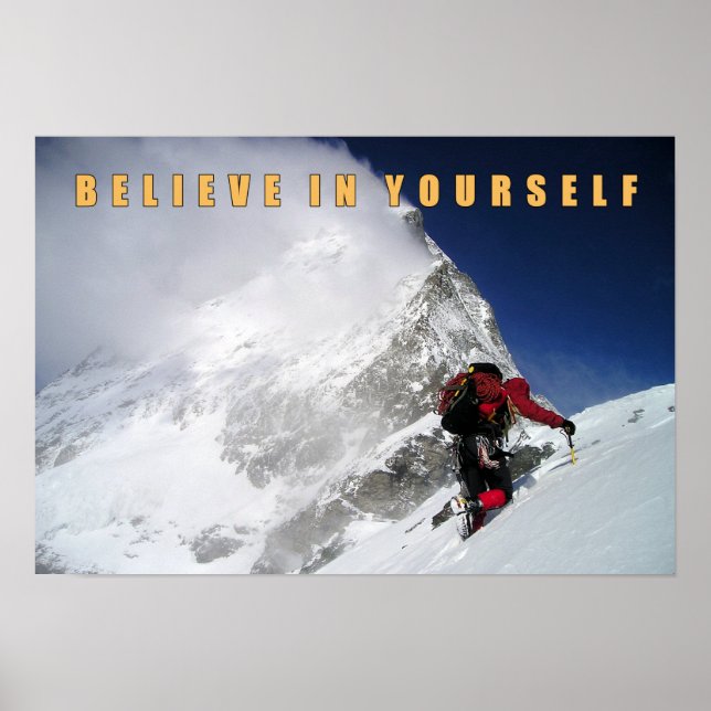 Believe in yourself poster (Front)
