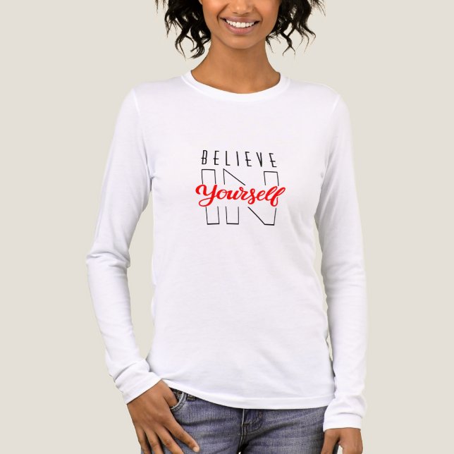 Believe in yourself Tri-Blend shirt (Front)