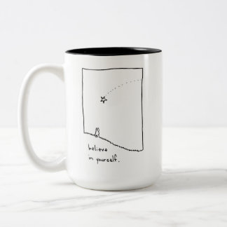 Believe in Yourself Two-Tone Coffee Mug