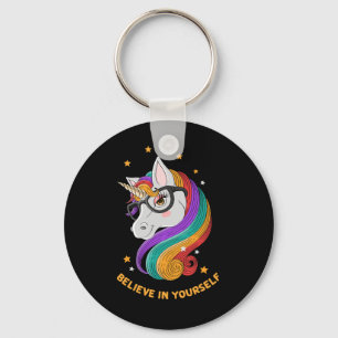 Believe In Yourself Unicorn Key Ring