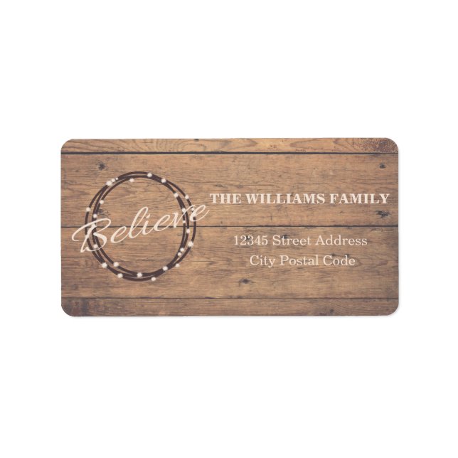 Believe Label (Front)