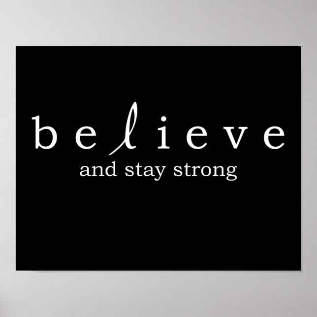 Believe Lung Cancer Poster (Front)