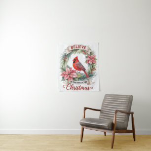 Believe Magic Christmas Tapestry