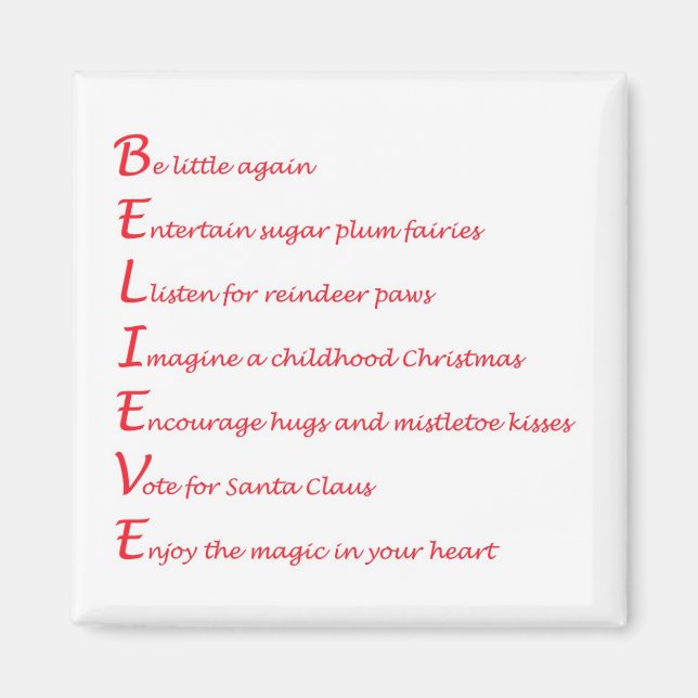 Believe Magnet (Front)