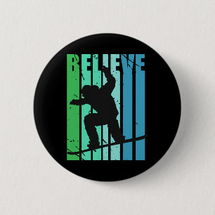 Believe Mens Snowboarding Snow Ski Skiing Motivati 6 Cm Round Badge