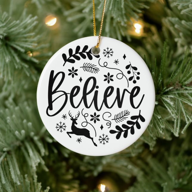 Believe Modern  Ceramic Tree Decoration (Tree)