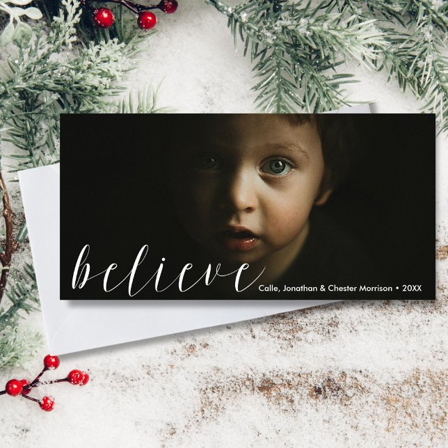 Believe | Modern Soulful Beautiful Holiday Photo (Creator Uploaded)