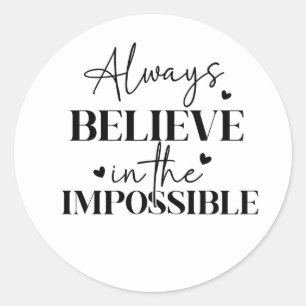 Believe Motivational Stickers