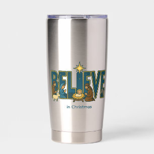 Believe Nativity Insulated Tumbler