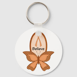 Believe- Orange Awareness Key Ring