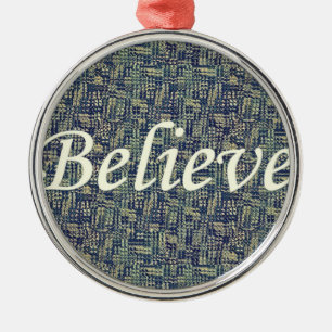 Believe Over Panes Metal Tree Decoration