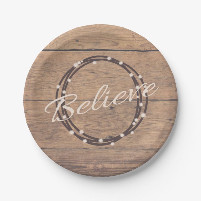 Believe Paper Plate (Front)