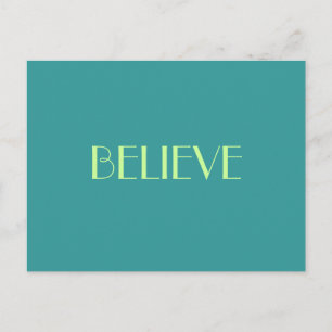 BELIEVE POSTCARD