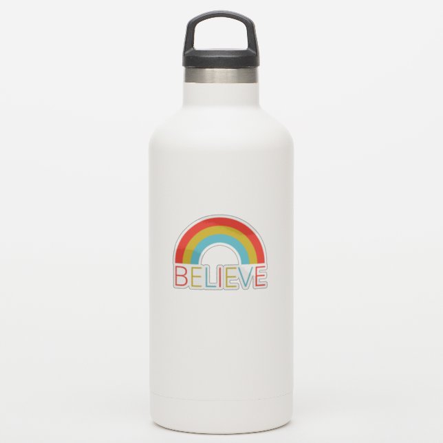 Believe Rainbow (Waterbottle)