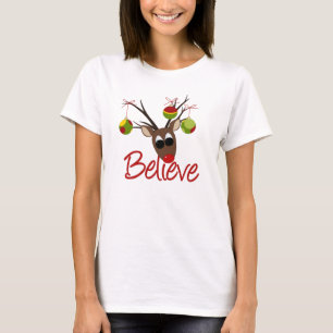 Believe Reindeer Man T-shirt