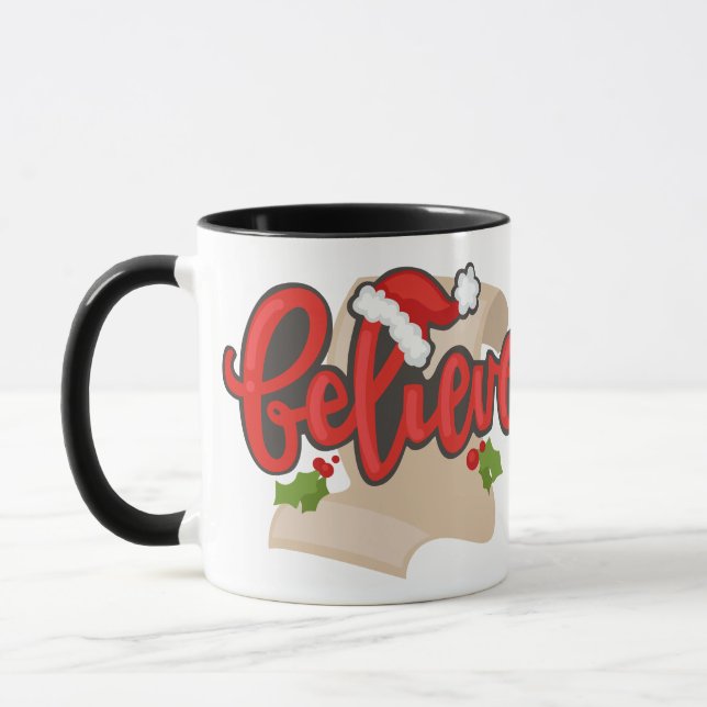 BELIEVE santas list Mug (Left)