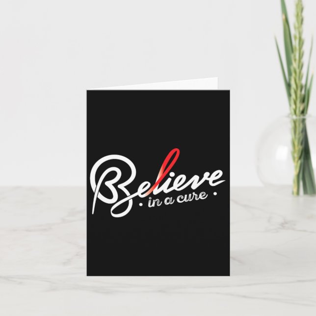 Believe- Sickle Cell Anaemia Awareness Supporter R Card (Front)
