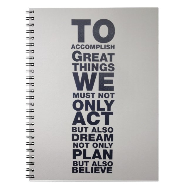 believe spiral notebook (Front)