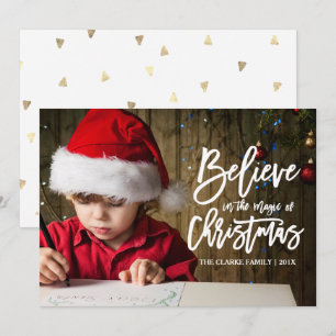 Believe   The Magic of Christmas Holiday Card