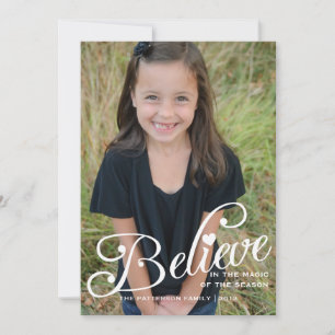 BELIEVE   The Magic of Christmas Photo Card