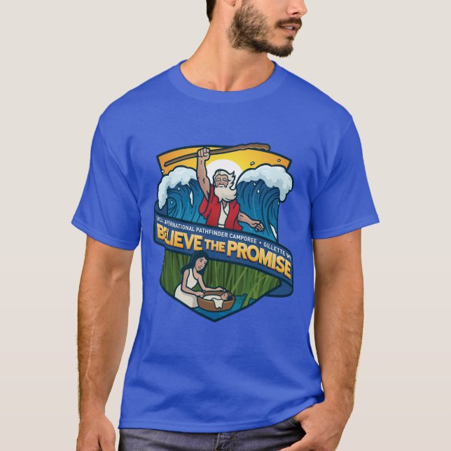 Believe the Promise 2024 International Camporee T-Shirt (Front)