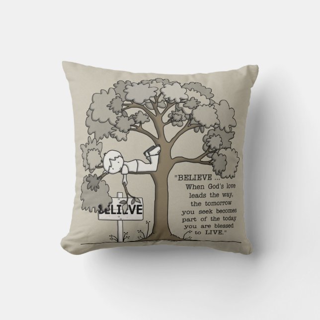 BELIEVE to LIVE Cushion (Front)