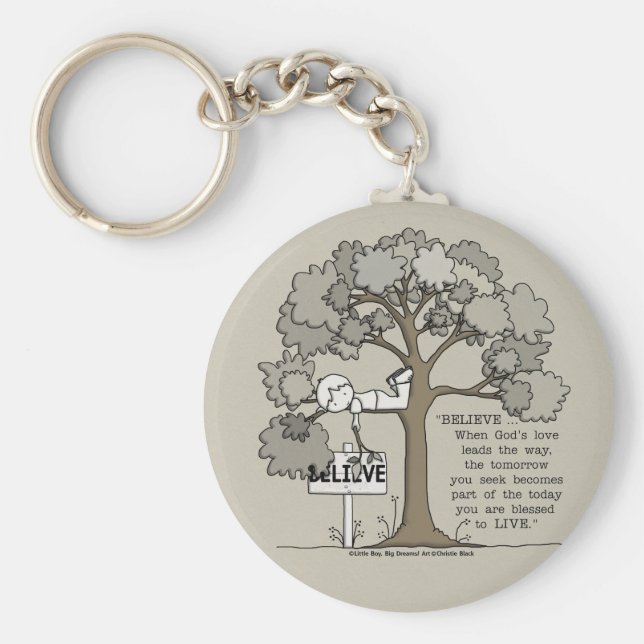 BELIEVE to LIVE Key Ring (Front)