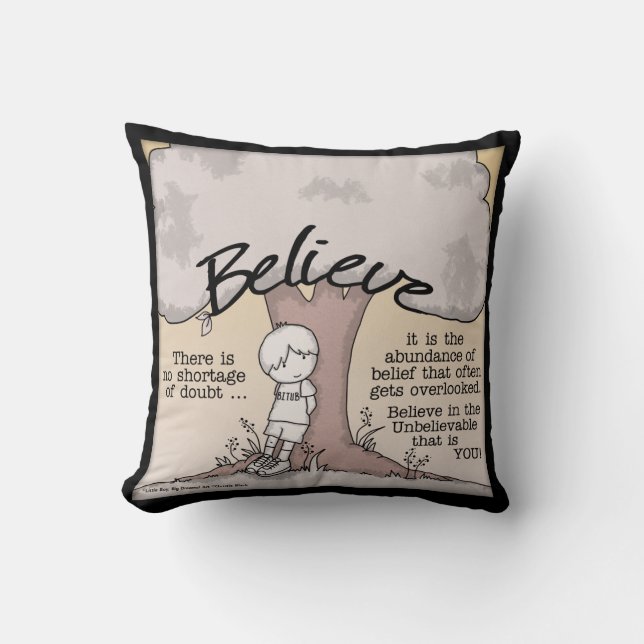 Believe Tree Cushion (Front)
