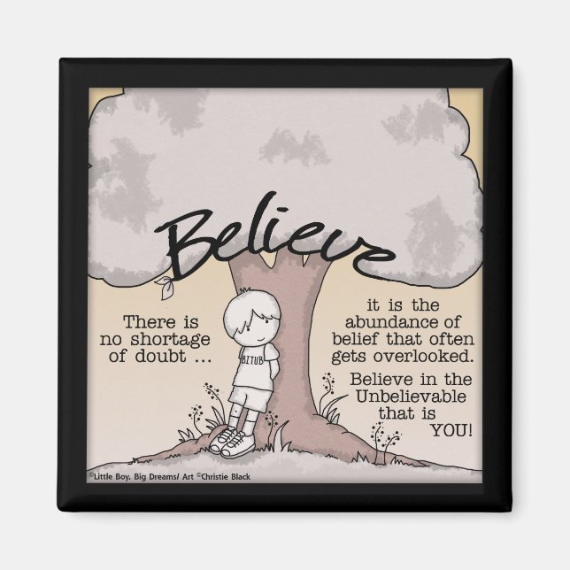 Believe Tree Magnet (Front)