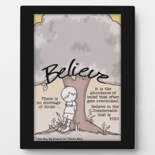 Believe Tree Plaque