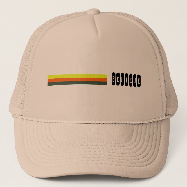 Believe Trendy Trucker Hat (Front)