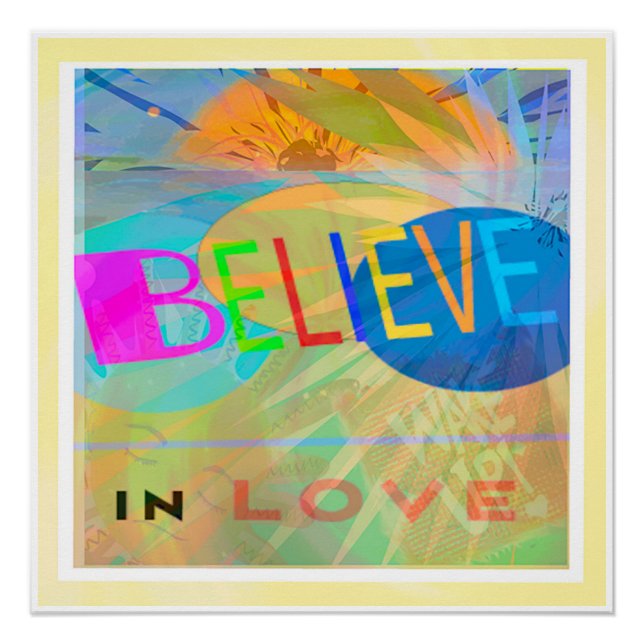 Believe Typograghy Poster (Front)
