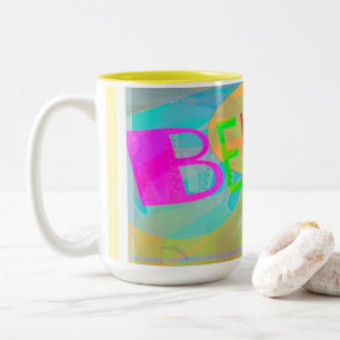 Believe Typograghy Two-Tone Coffee Mug