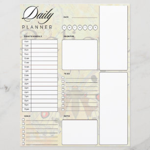 Believe vintage butterfly daily planner