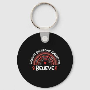 Believe Williams Syndrome Awareness Month Key Ring