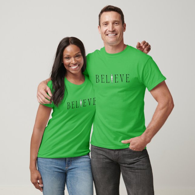 Believe with Space Alien T-Shirt (Unisex)