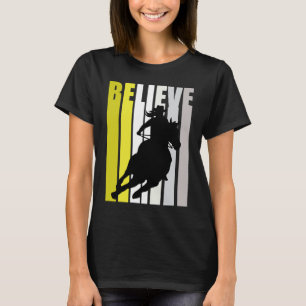 Believe Yellow Cowgirl Southern Girls Western Hors T-Shirt