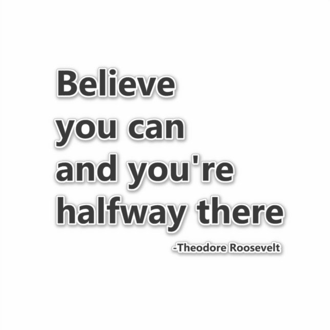 Believe you can (Front)