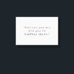 Believe You Can And You Are Halfway There Quote Canvas Print<br><div class="desc">Motivational quote canvas print featuring "believe you can and you are halfway there" in vintage black and white typewriter typography.</div>