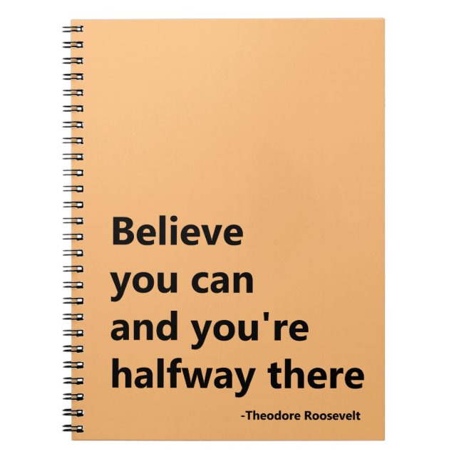 Believe you can notebook (Front)