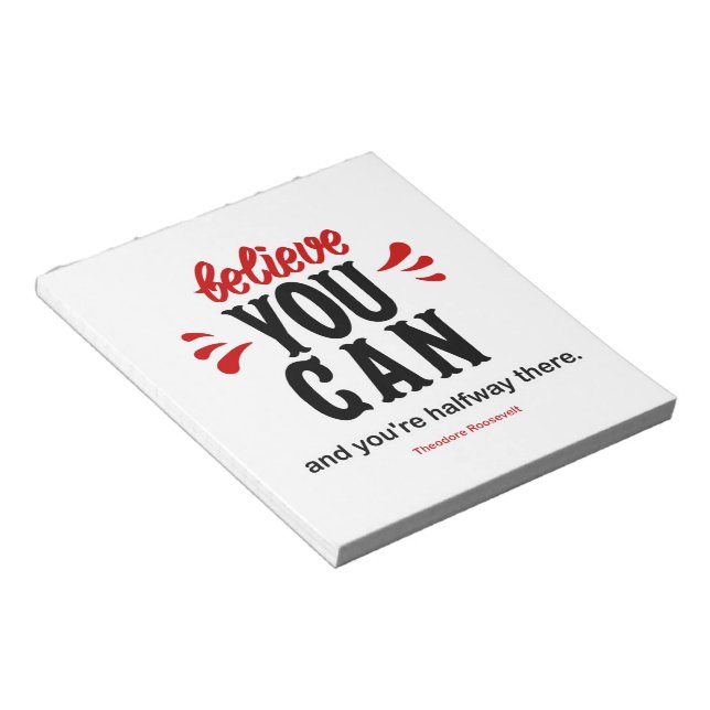Believe You Can Notepad (Angled)