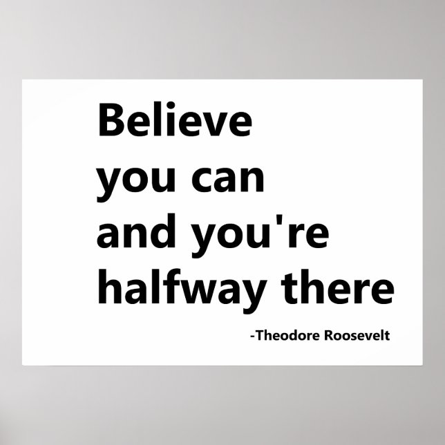 Believe you can poster (Front)
