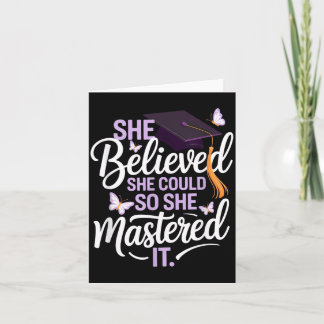 Believed Could Mastered Butterfly Grad Card