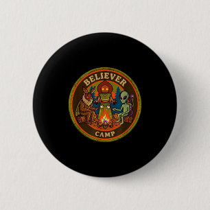 Believer camp mothman alien vintage scout ufo 6 cm round badge