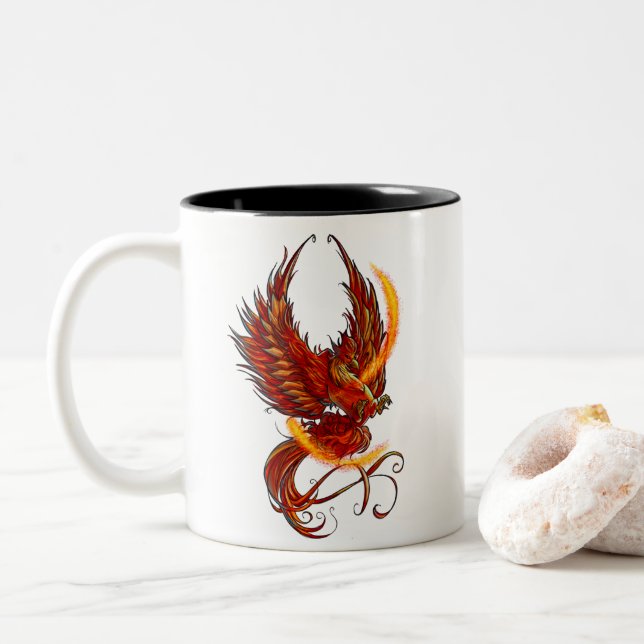Believing in Magic Phoenix Mug (With Donut)