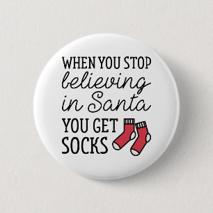 Believing In Santa 6 Cm Round Badge