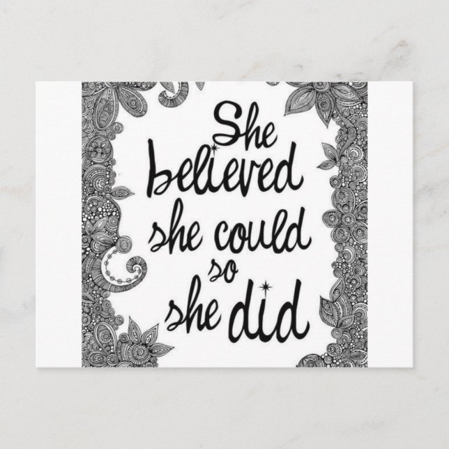 believing postcard (Front)